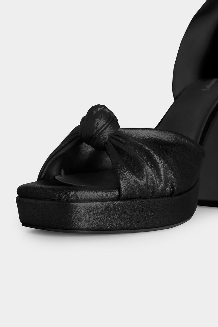 KNOT HEEL SANDAL