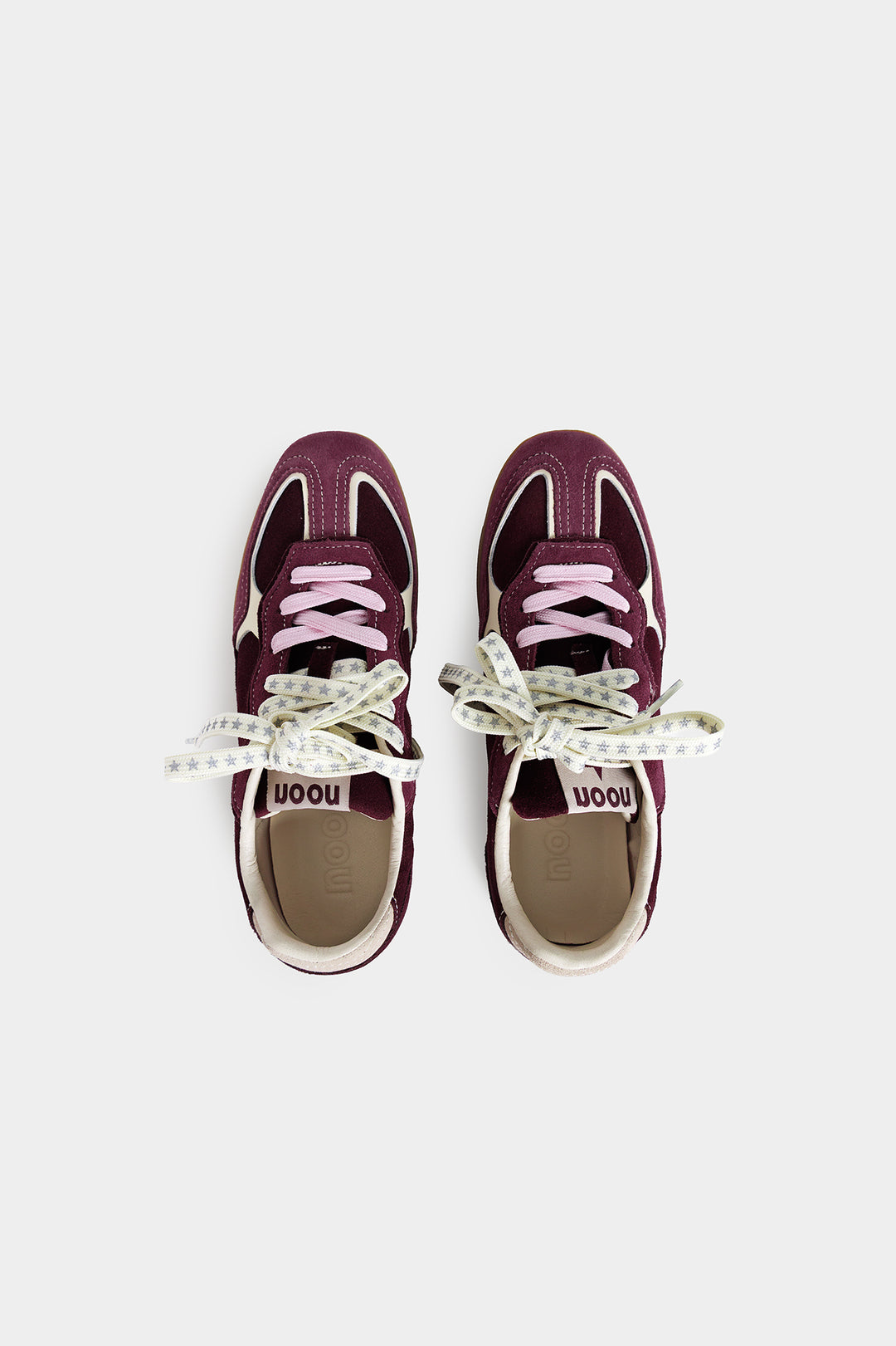CONTRAST LEATHER SNEAKERS
