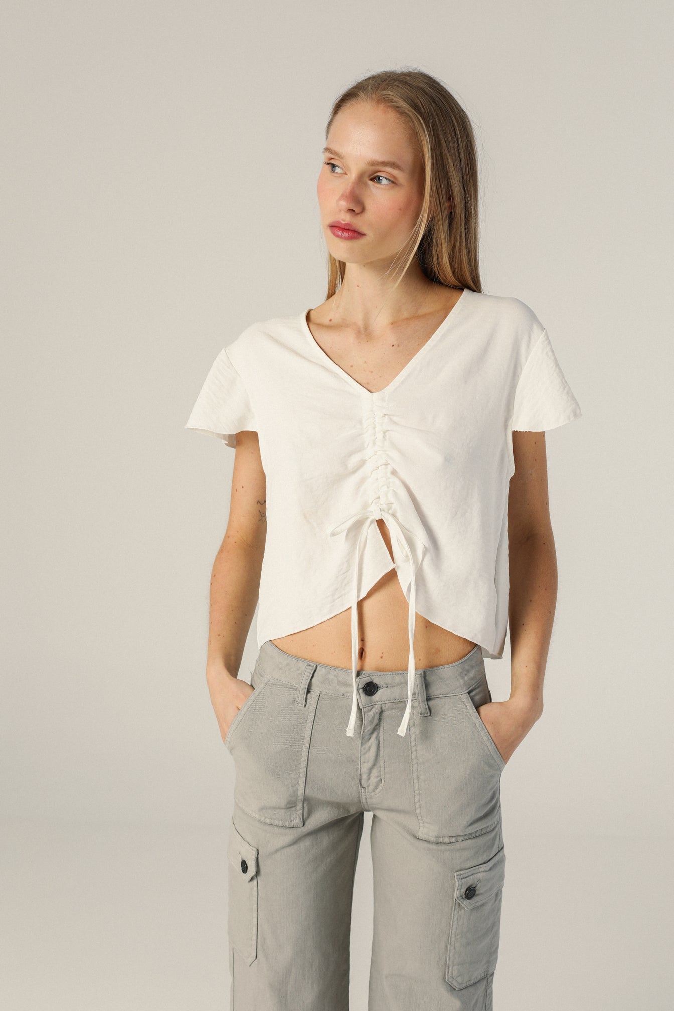 Top blusa blanca hotsell