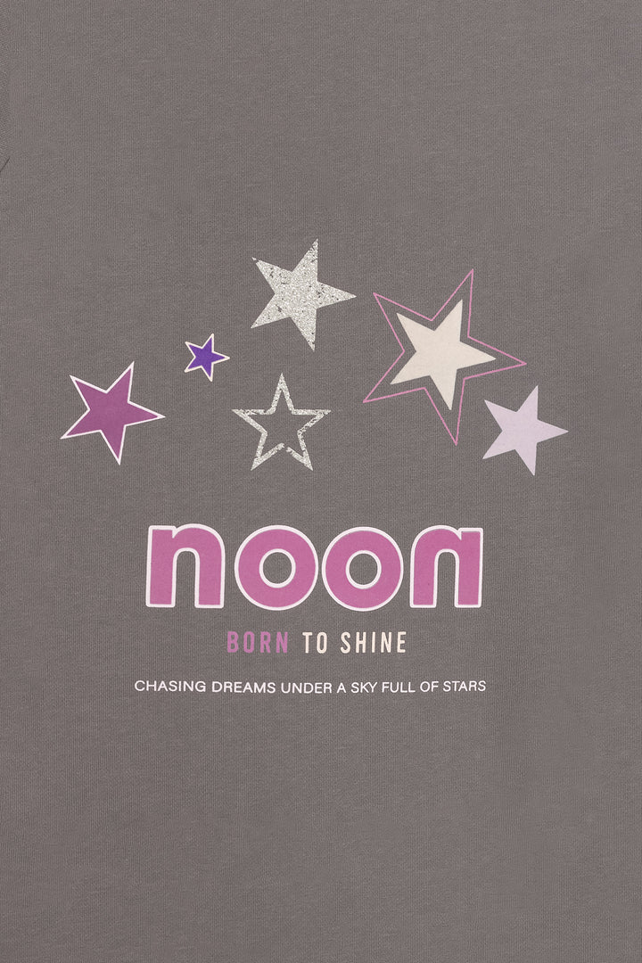 SUDADERA CAPUCHA BASIC PRINT ESTRELLA