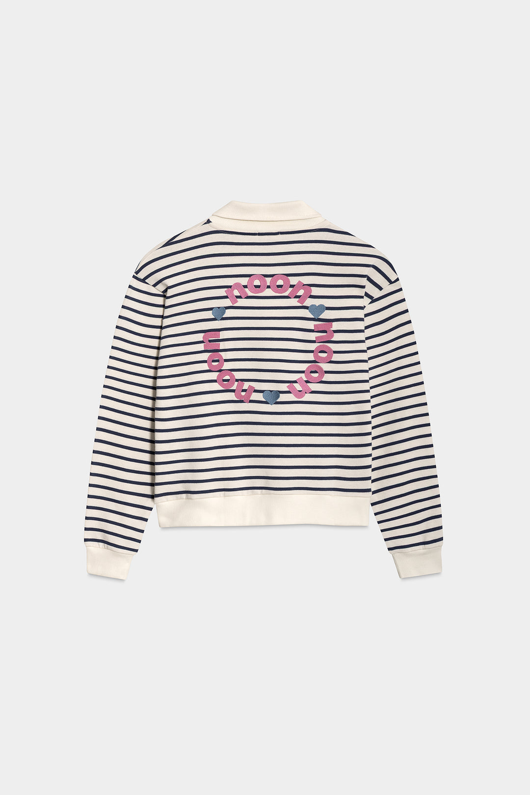 STRIPED ZIP-UP SWEATSHIRT