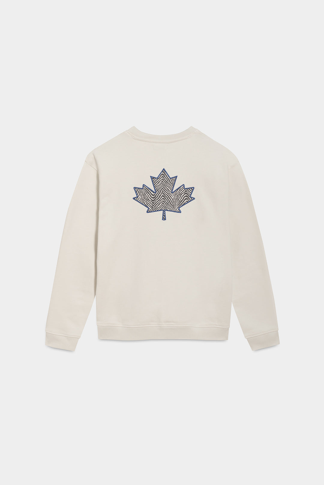 SUDADERA SIN CAPUCHA HOJA CEBRA