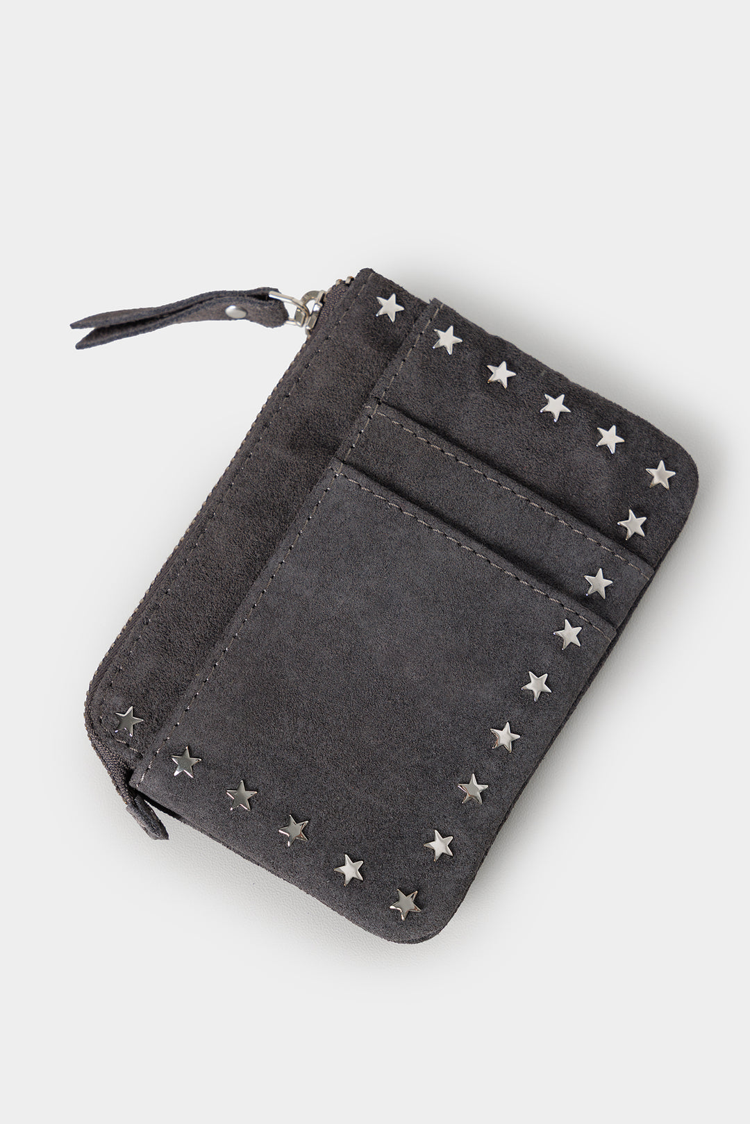 TARJETERO PIEL TACHAS ESTRELLAS