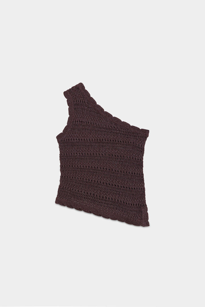 ASYMMETRICAL OPENWORK TOP