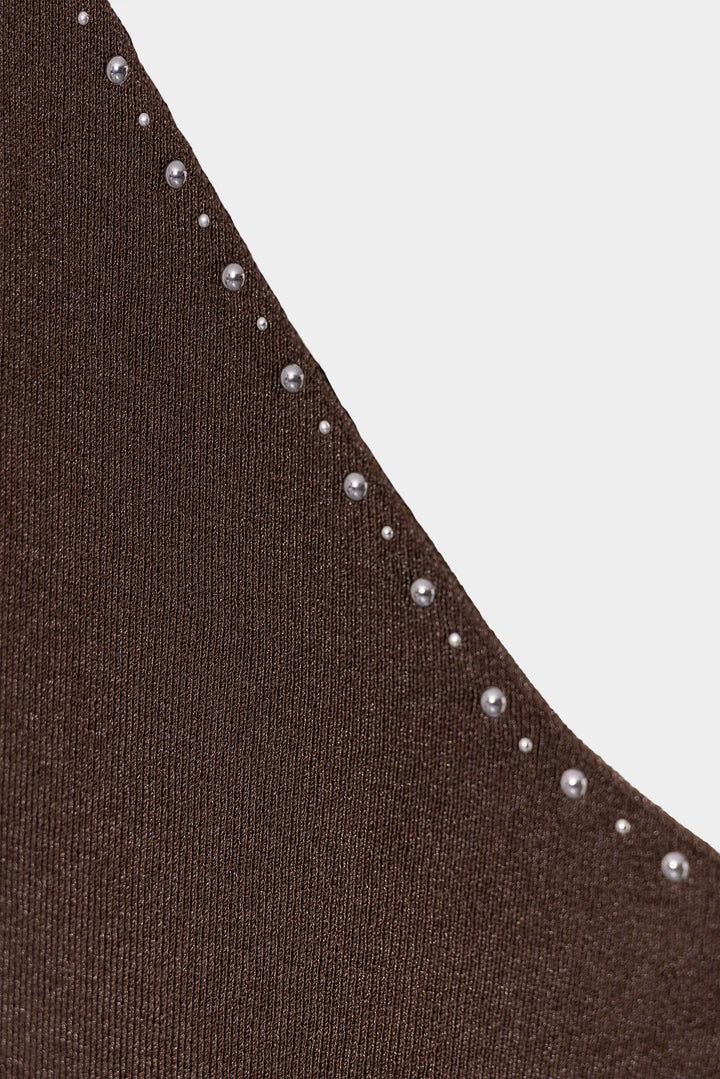 ASYMMETRIC STUDDED TOP