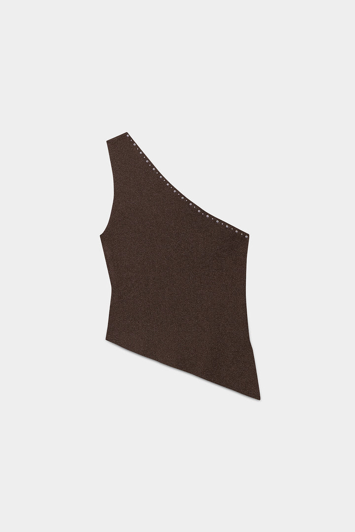 ASYMMETRIC STUDDED TOP
