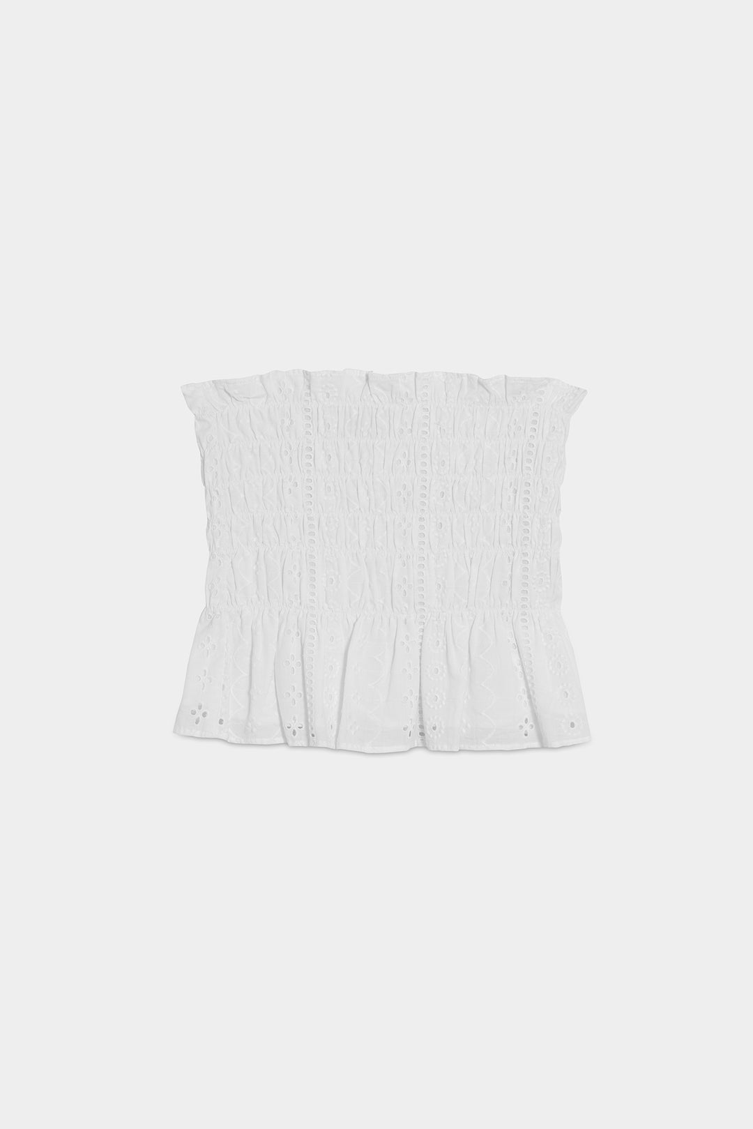 TOP BORDADO SUÍÇO COM BABADO