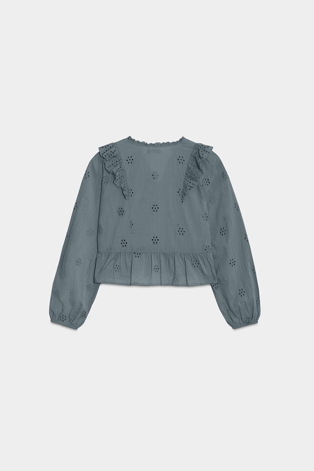 TOP OPENWORK RUFFLES