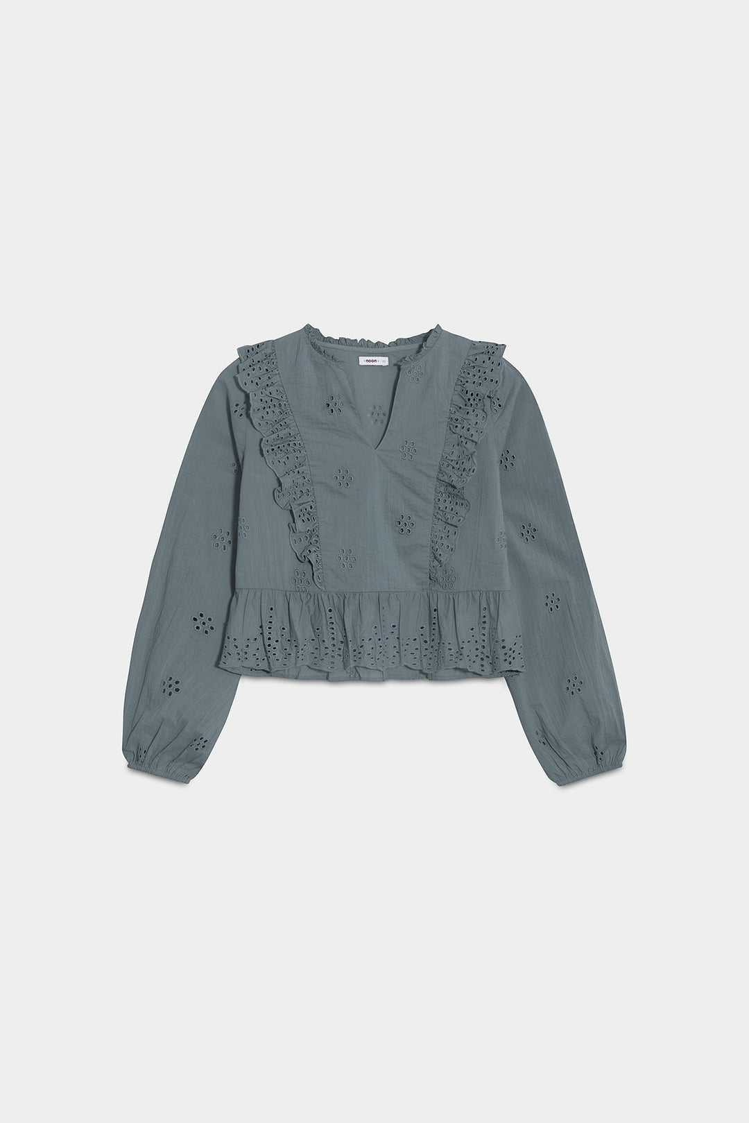 TOP OPENWORK RUFFLES