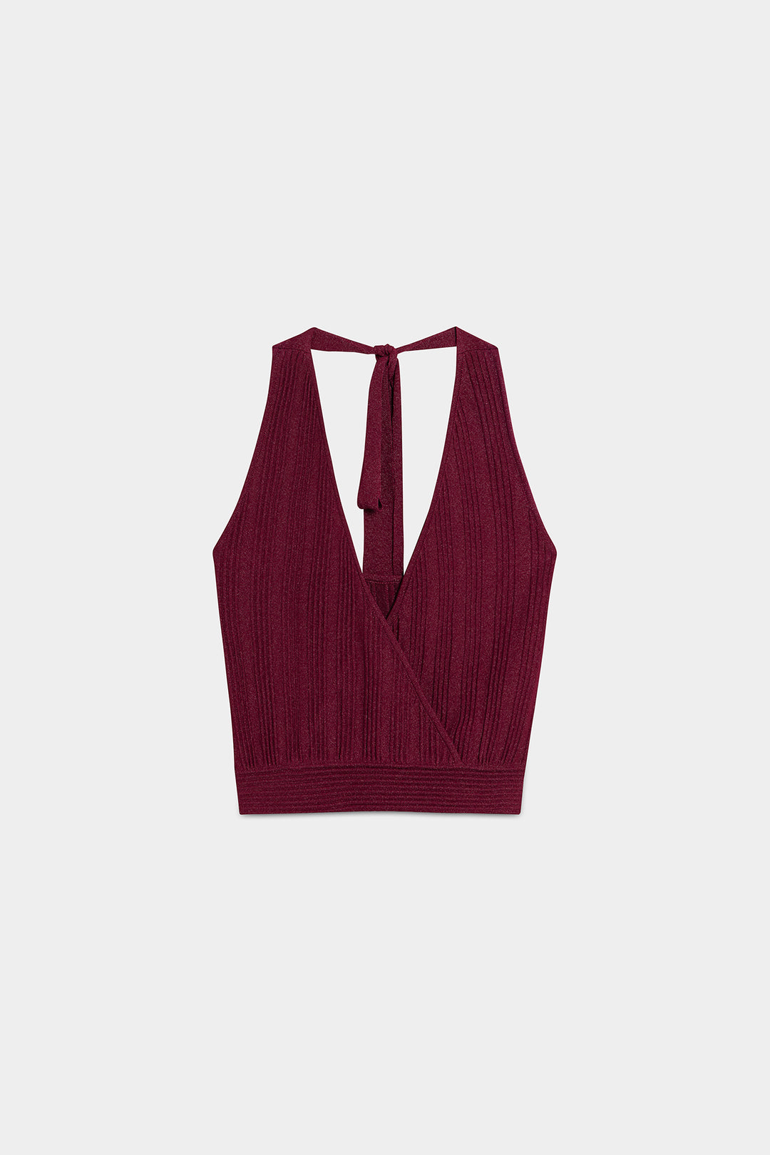 CRISS-CROSS TIE-FRONT TOP