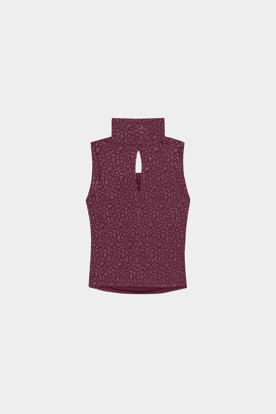 TOP DRAPEADO JACQUARD