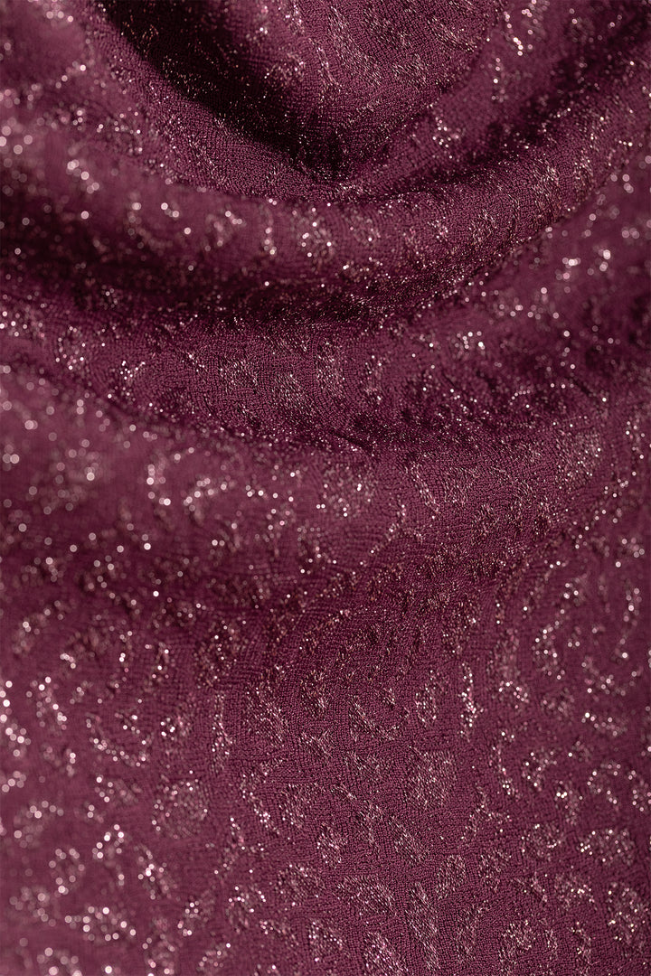 TOP DRAPEADO JACQUARD