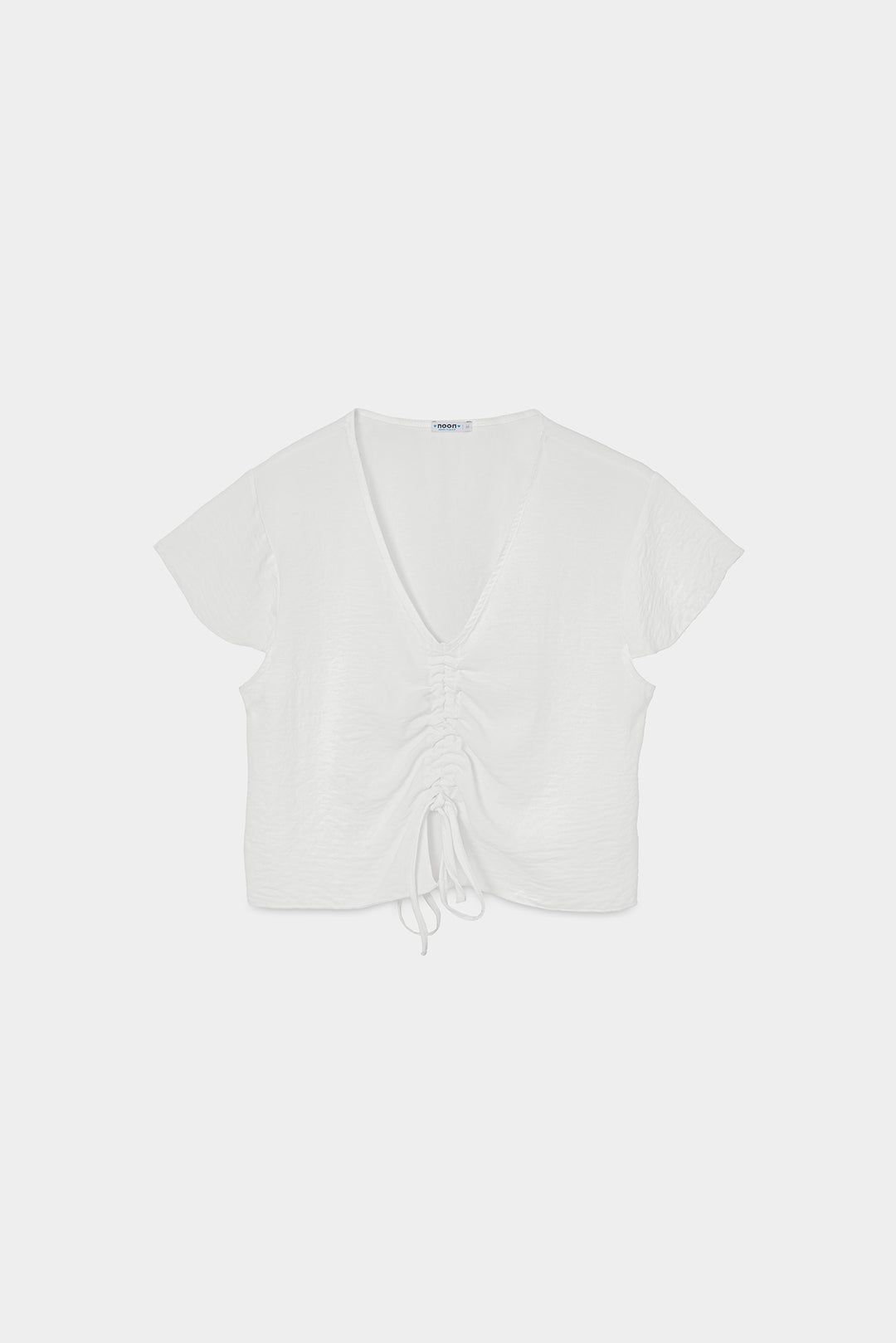 TOP FRUNCIDO ESCOTE PICO