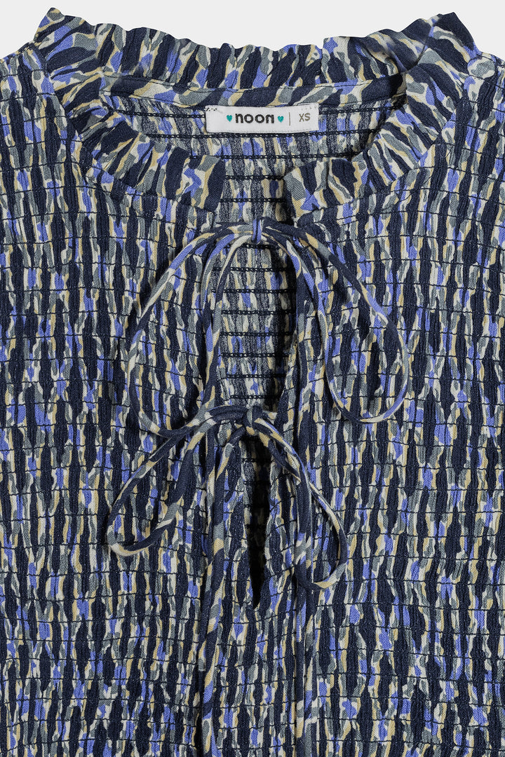 TOP FRUNCIDO ESTAMPADO