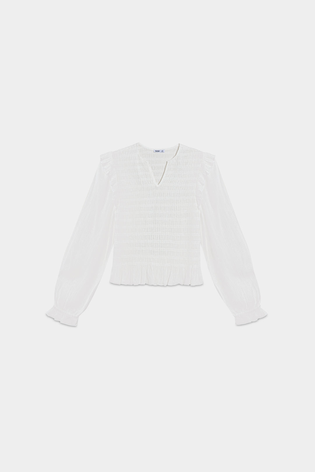RUFFLED GATHERED TOP