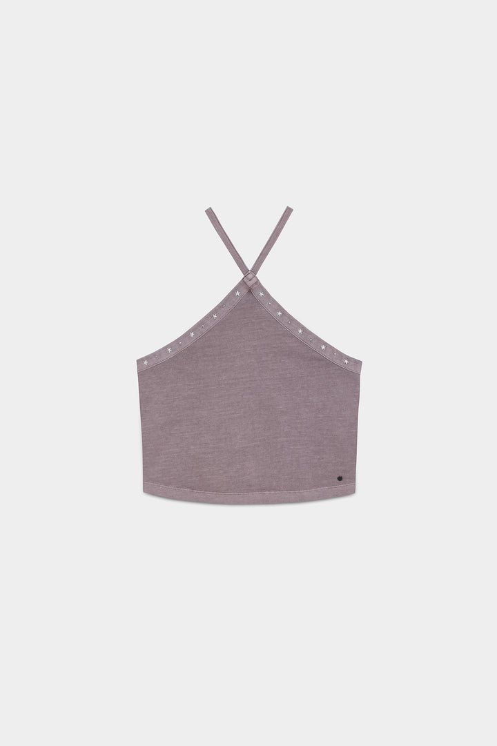 TOP HALTER ALGODON ESTRELLAS
