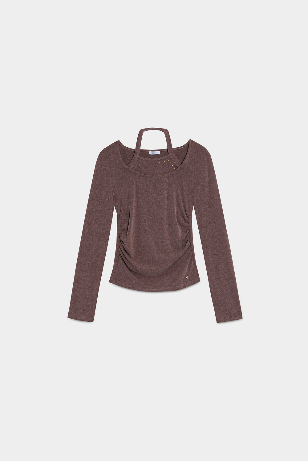 LONG SLEEVE HALTER TOP