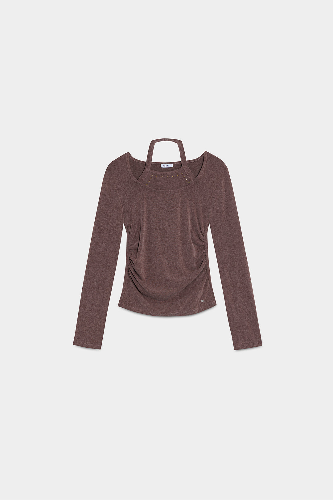 TOP HALTER MANGA LARGA