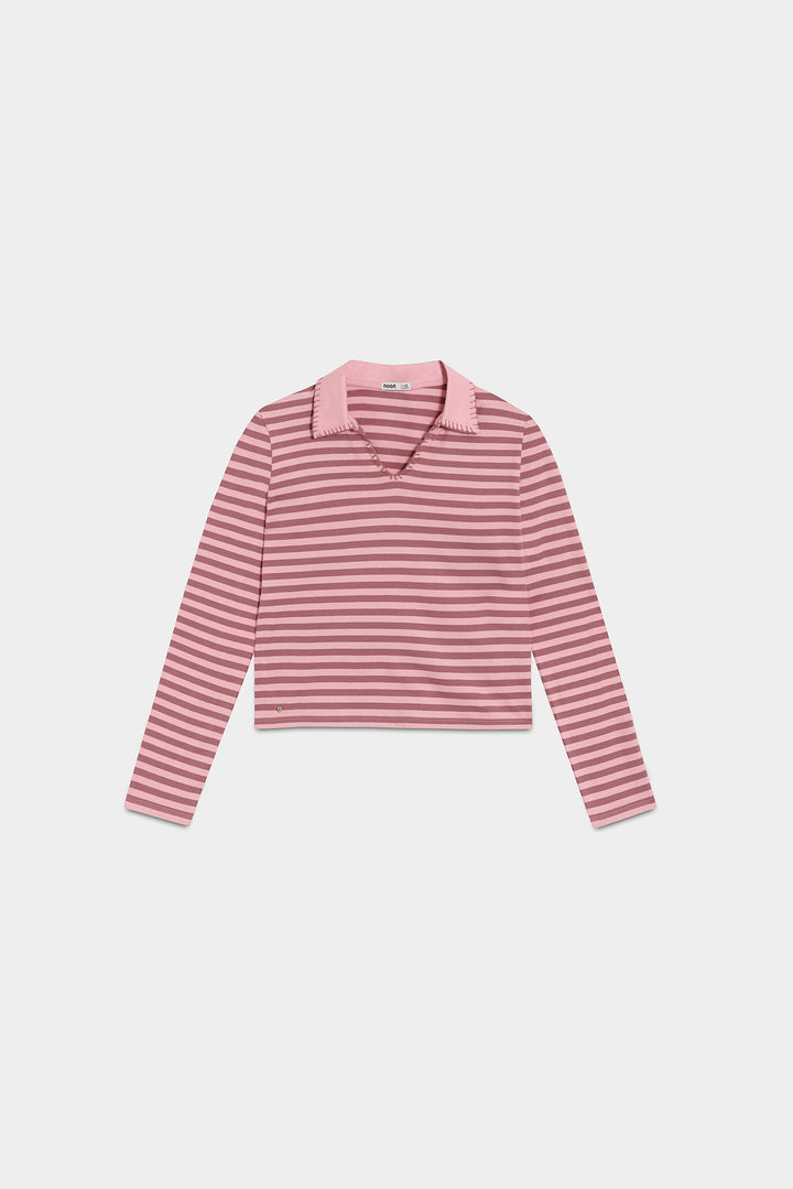 TOP POLO RAYAS BORDADO