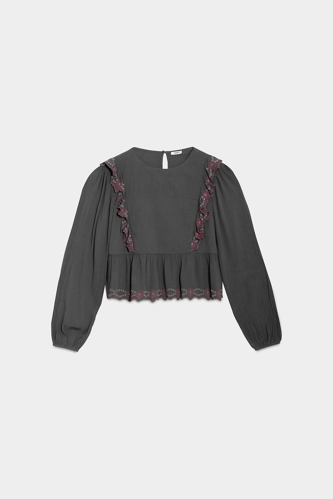 TOP VOLANTES BORDADO