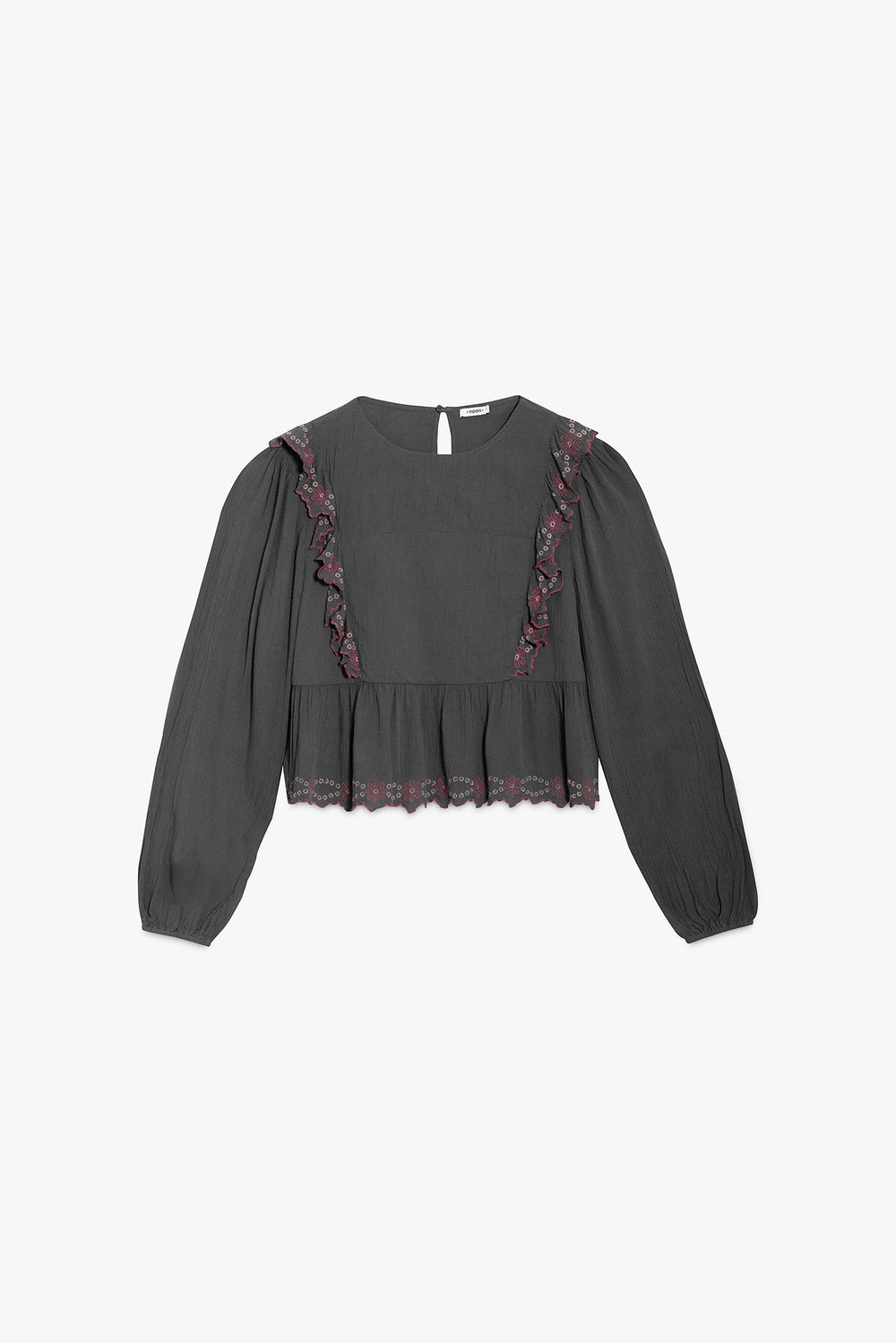 TOP VOLANTES BORDADO