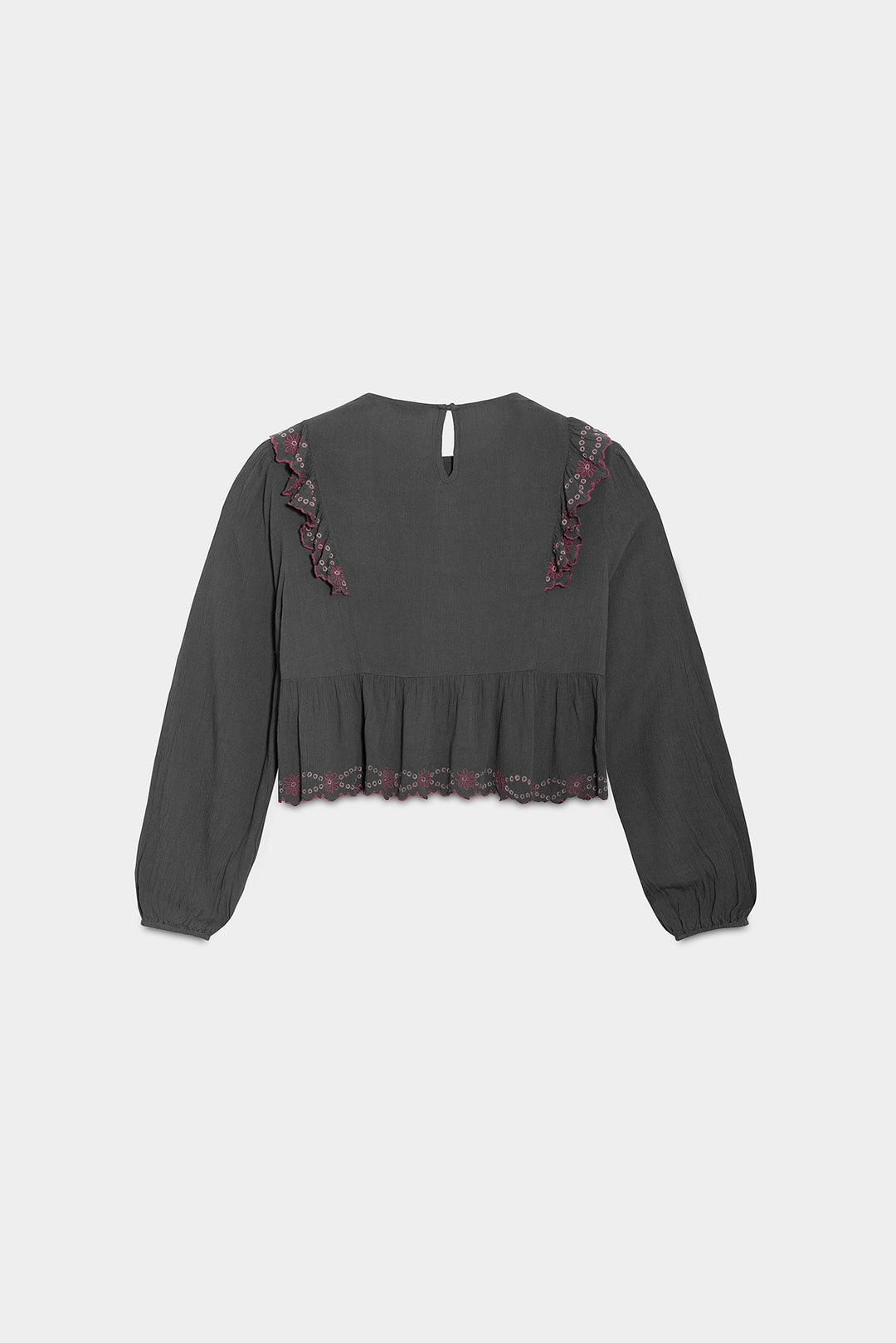 TOP VOLANTES BORDADO