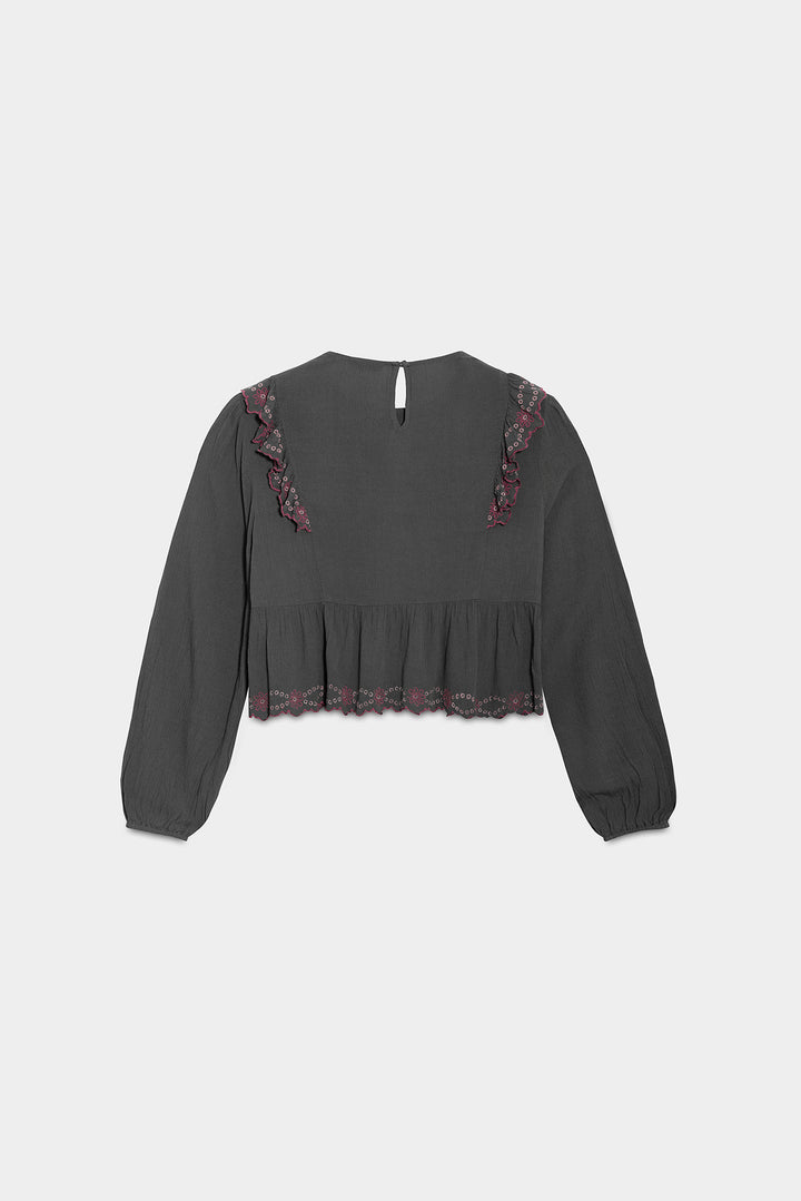 TOP VOLANTES BORDADO