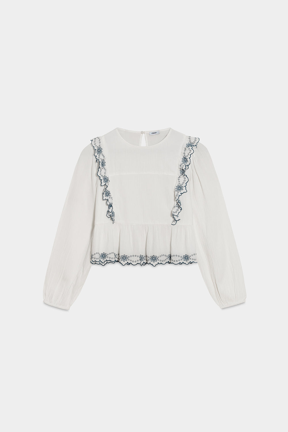 TOP VOLANTES BORDADO