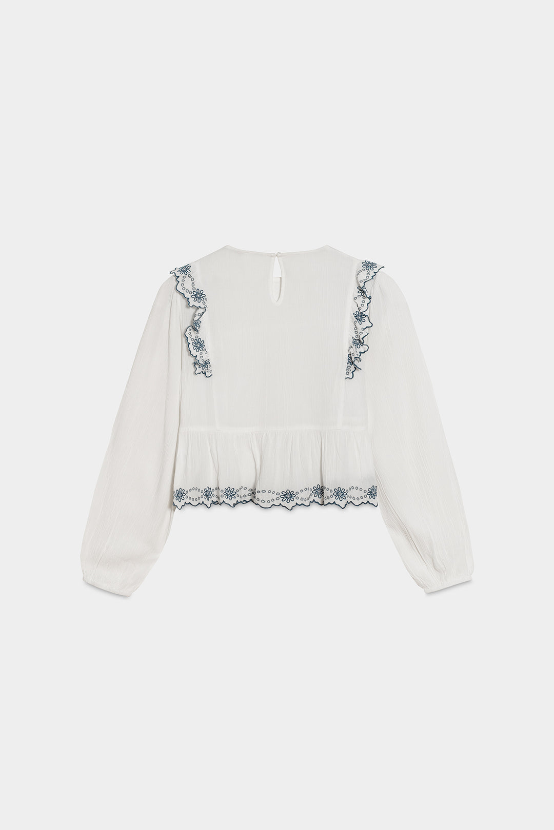 TOP VOLANTES BORDADO