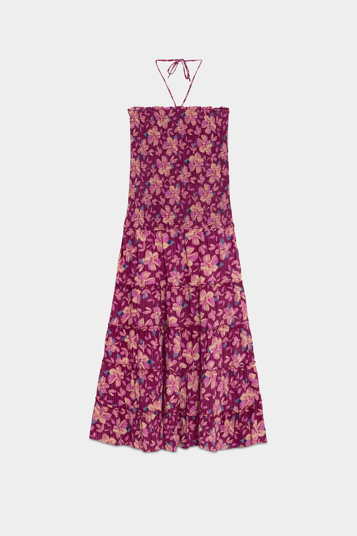 VESTIDO FRUNCIDO ESTAMPADO