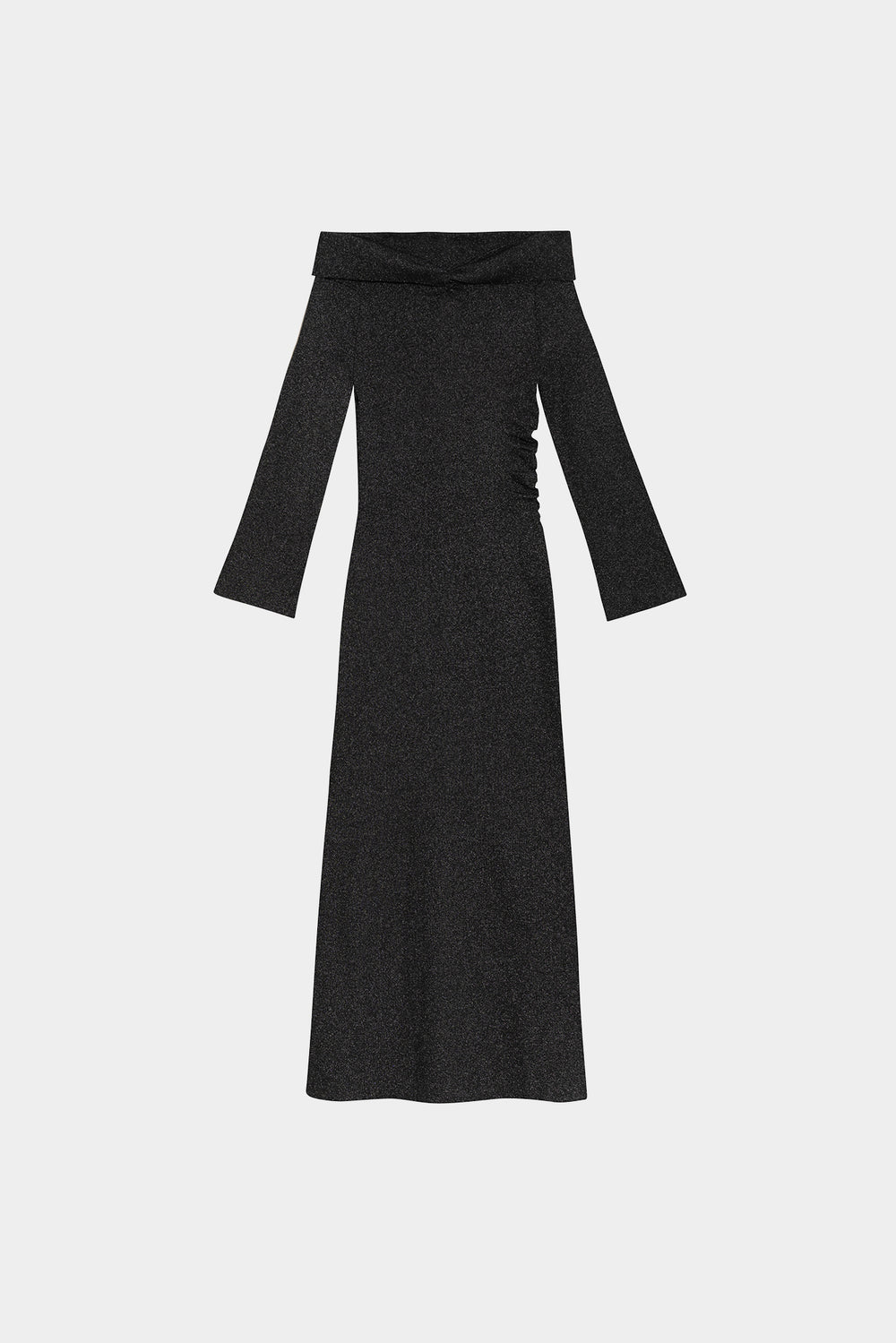 LUREX BANDEAU MIDI DRESS