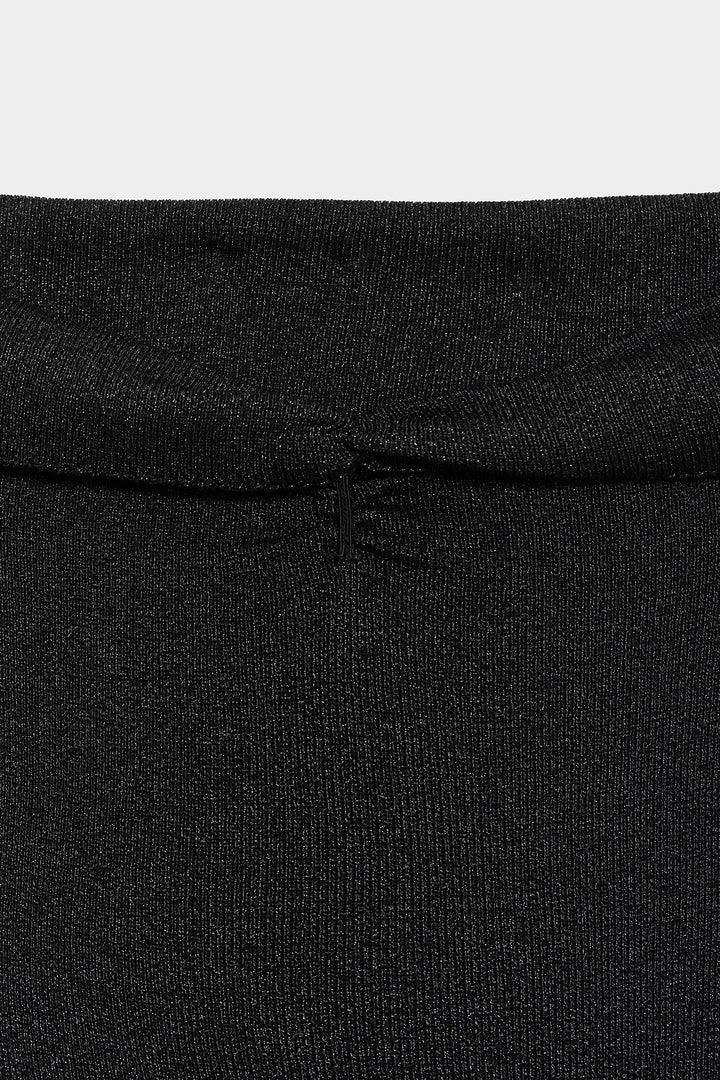 LUREX BANDEAU MIDI DRESS