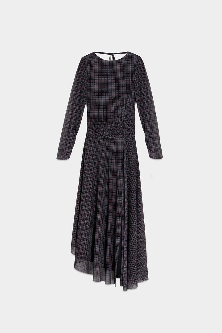 VESTIDO MIDI CUADROS