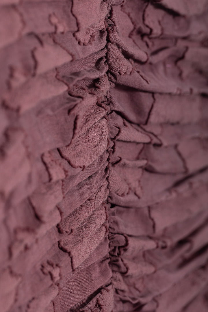 VESTIDO MIDI DRAPEADO ELENA