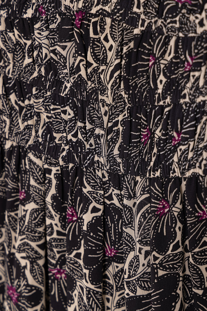 VESTIDO MIDI ESTAMPADO GOMAS