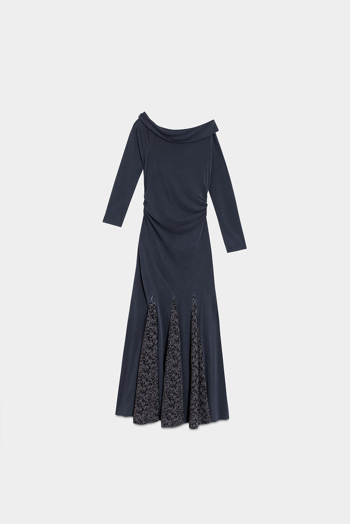 VESTIDO MIDI PUNTO GODETS GOA