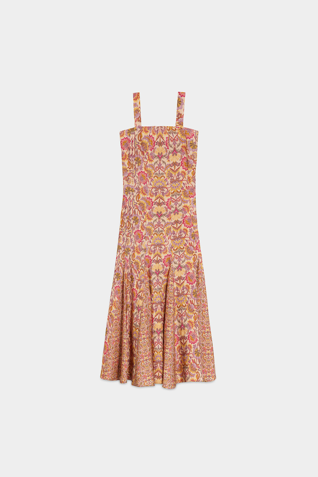 VESTIDO MIDI GODETS ROMINA