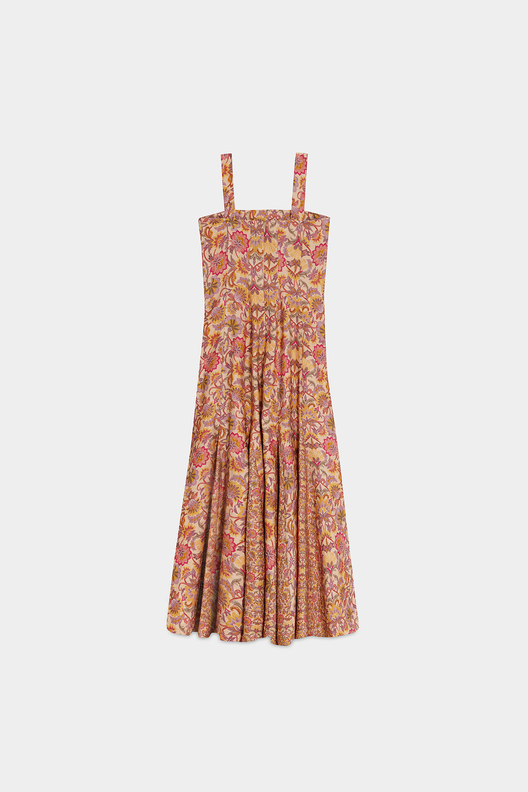 VESTIDO MIDI GODETS ROMINA