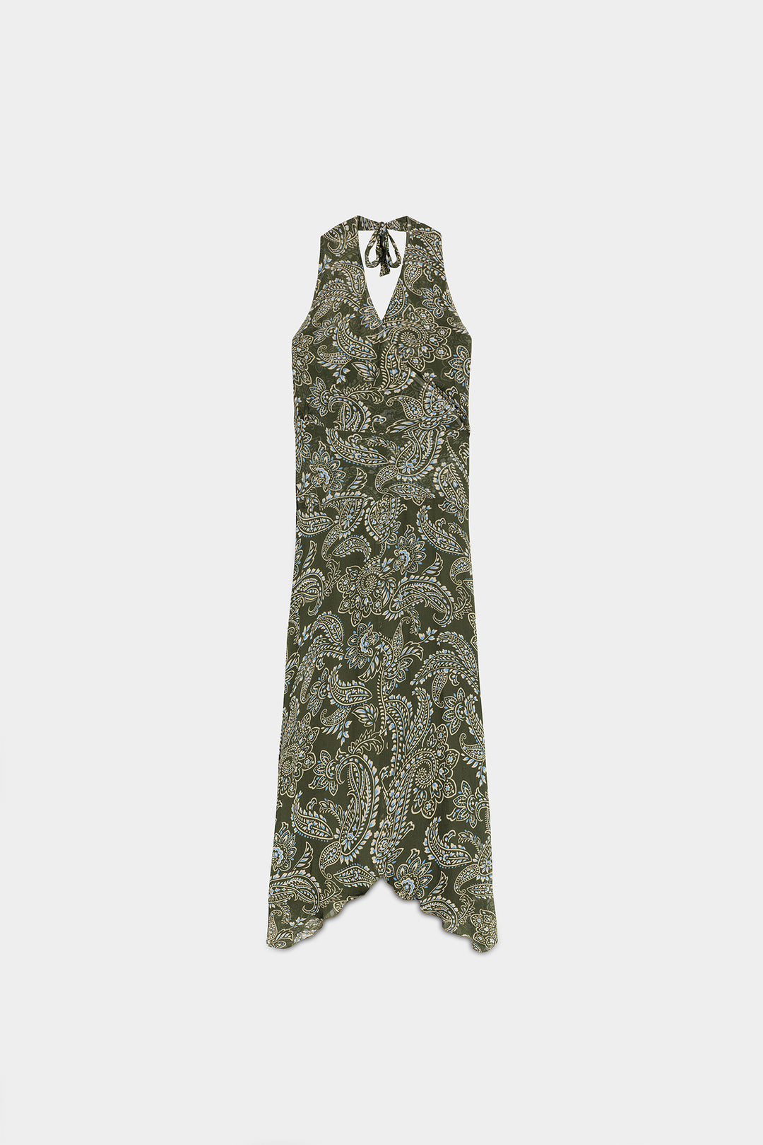 VESTIDO MIDI HALTER ROUS