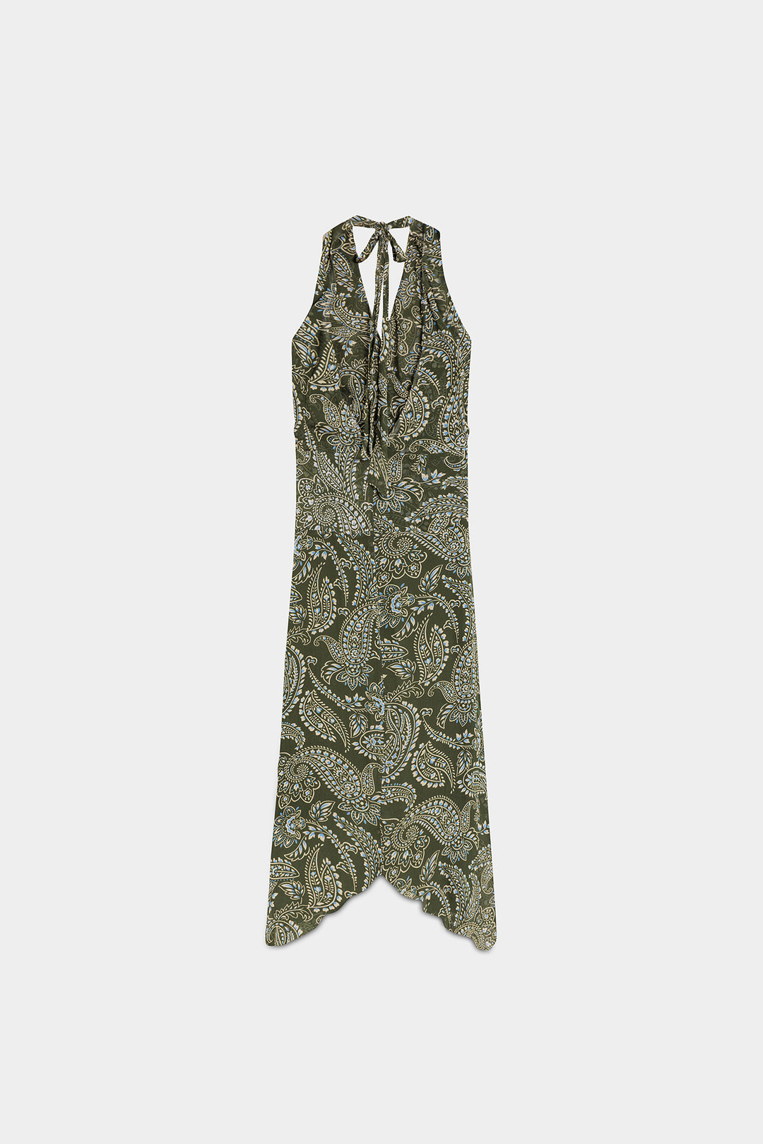 VESTIDO MIDI HALTER ROUS