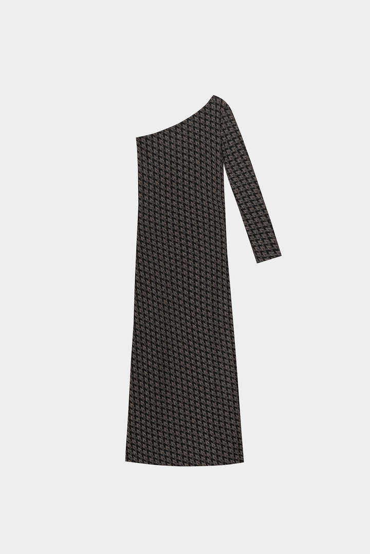 JACQUARD MIDI DRESS