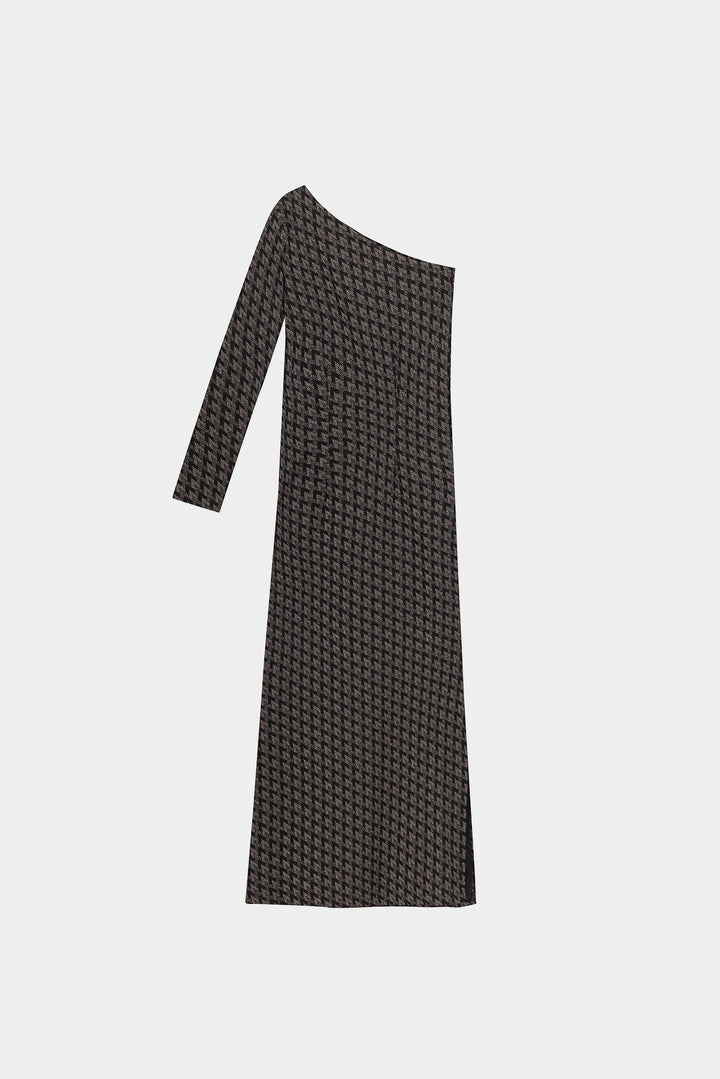 JACQUARD MIDI DRESS