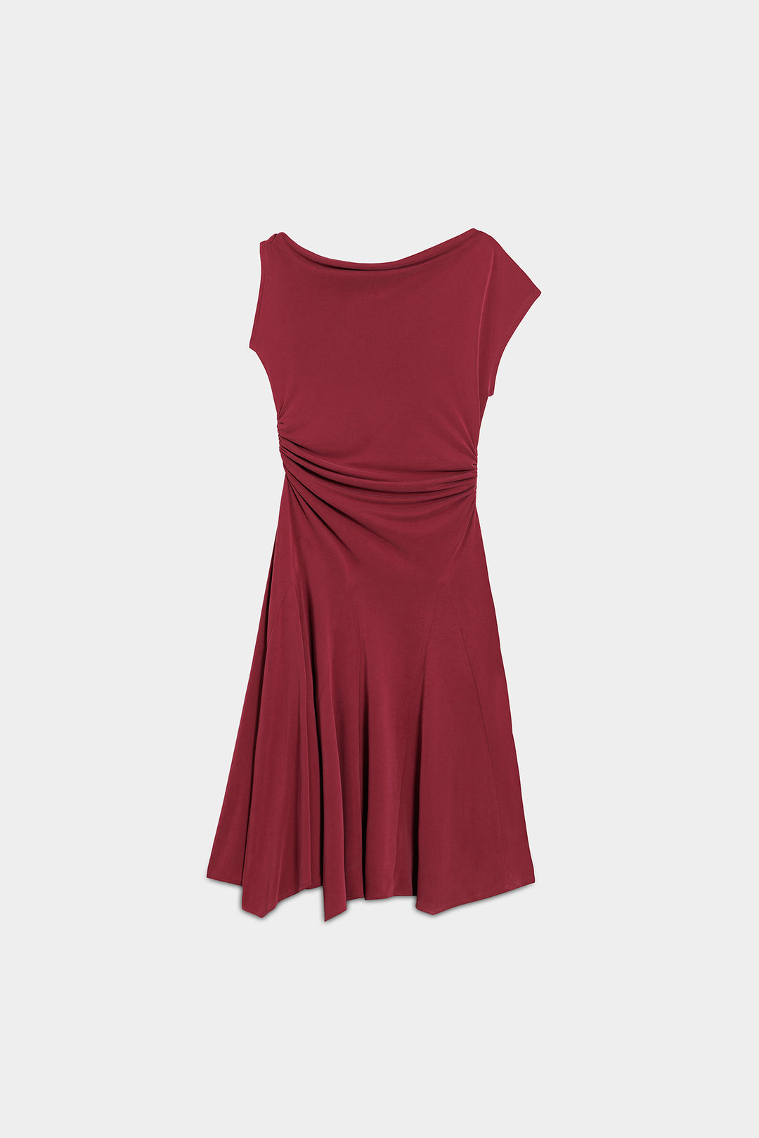 VESTIDO MIDI PUNTO ASIMETRICO NIA