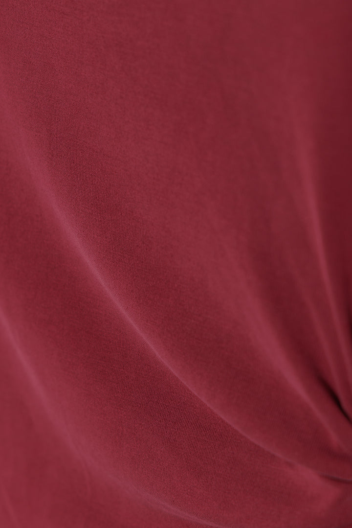 VESTIDO MIDI PUNTO ASIMETRICO NIA