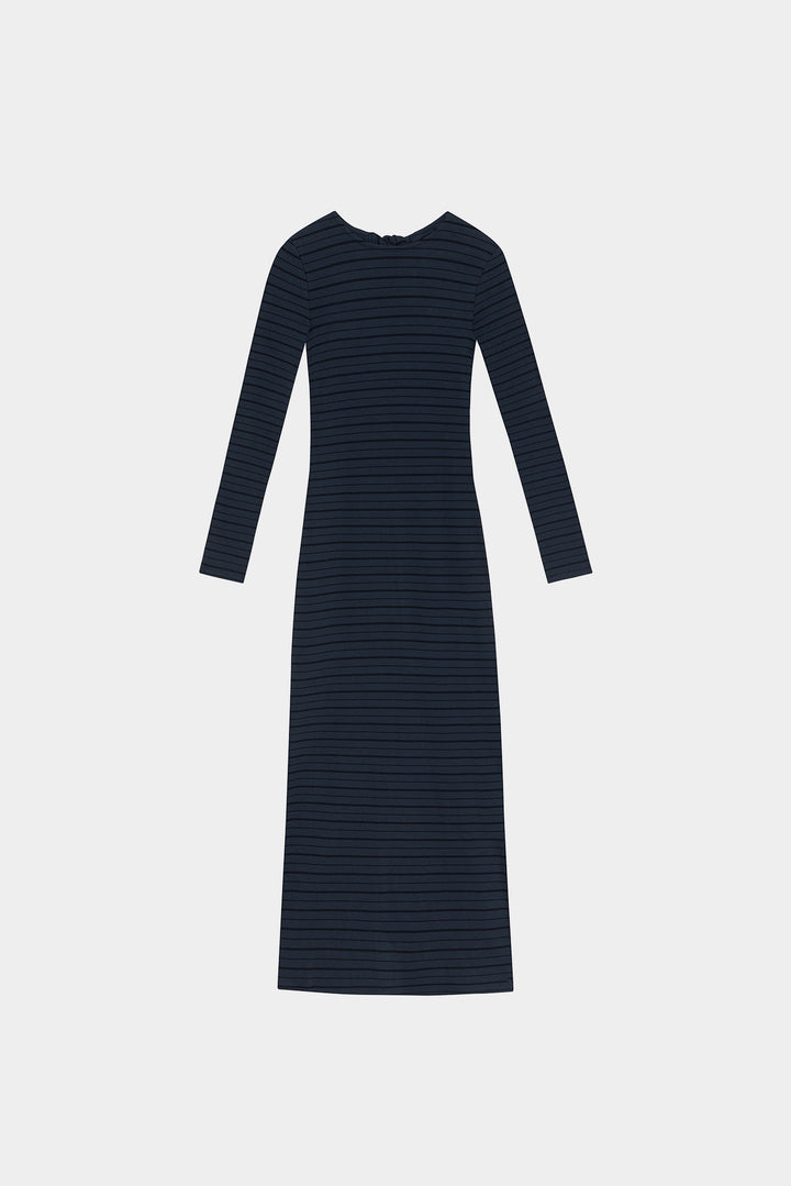 MIDI DRESS WITH BACK OPENING