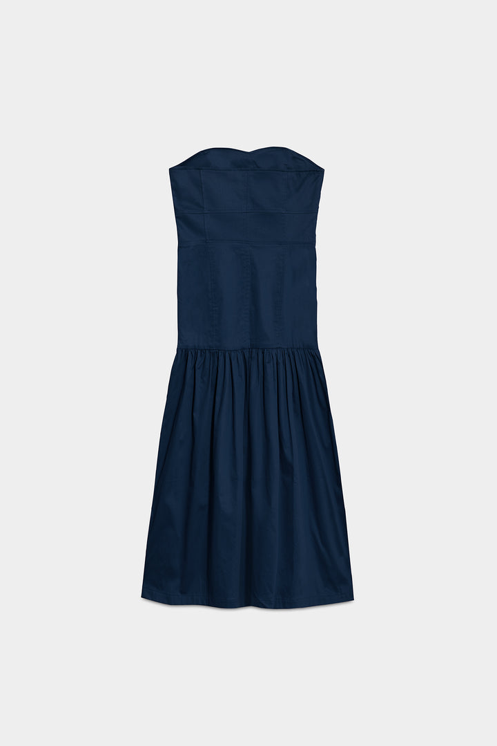 VESTIDO MIDI BANDEAU CLAUDIA