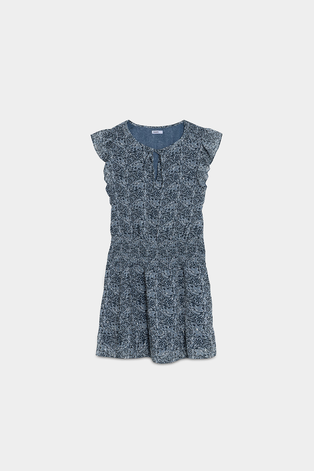VESTIDO MINI ESTAMPADO CUELLO V