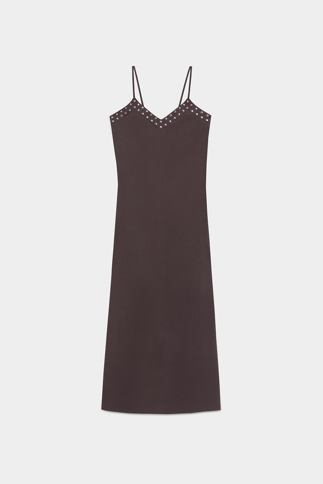 VESTIDO MODAL TACHAS ESCOTE