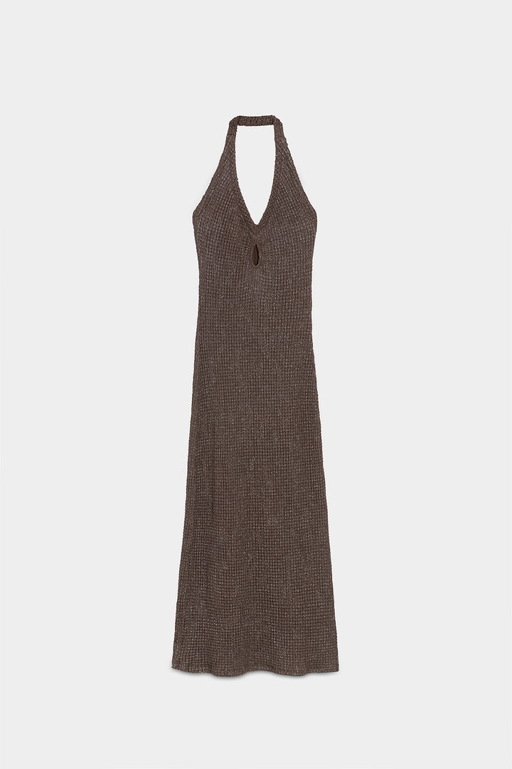 VESTIDO TEXTURA HALTER